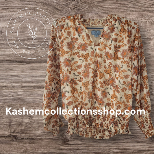 Excellent Condition Long Sleeve Blouse -Small