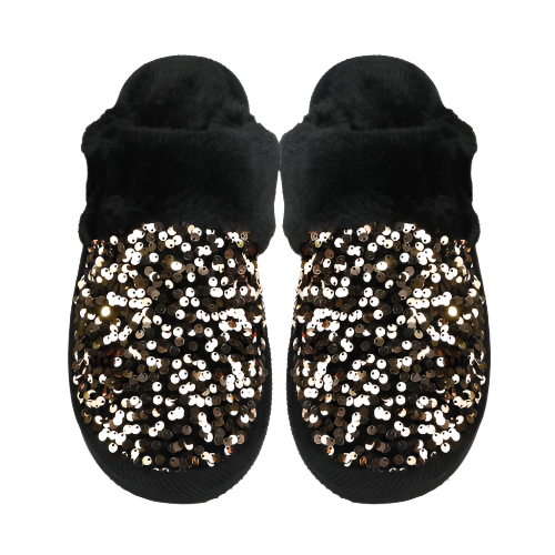 Sequin Slippers Gold SM/M-NEW