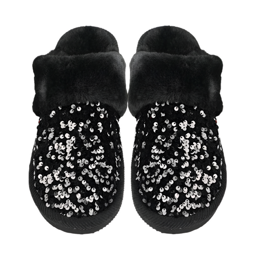 Sequin Slippers Silver SM/M - NEW